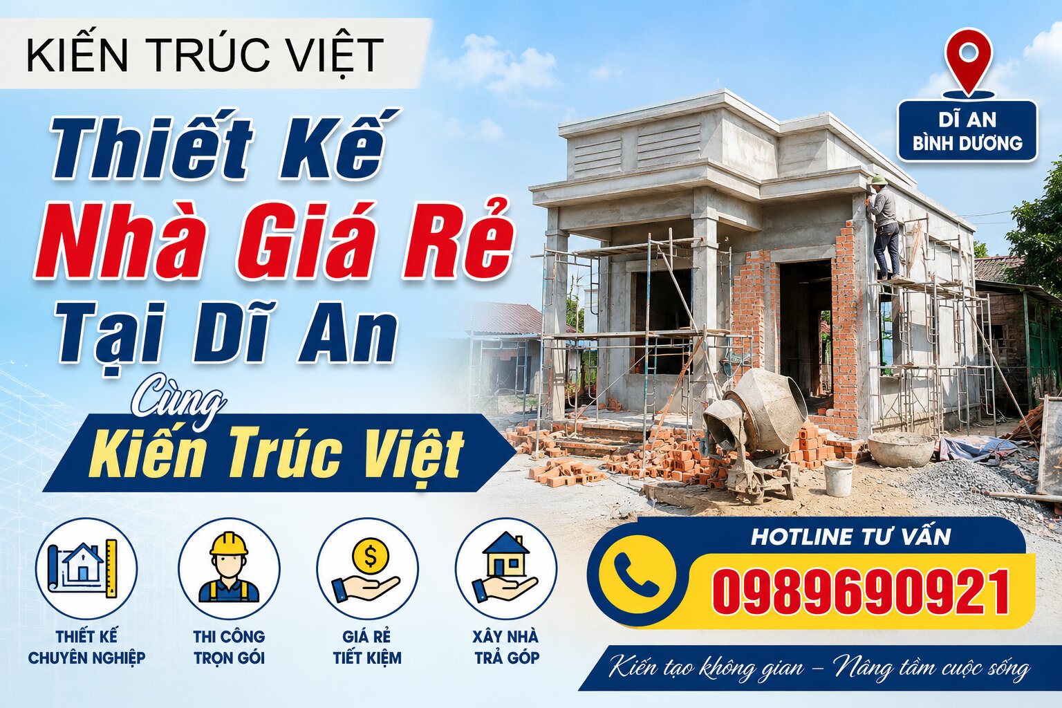 Thiết Kế Nhà Giá Rẻ Tại Dĩ An Cùng Kiến Trúc Việt