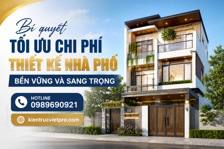 Mẫu thiết kế nhà phố 3 tầng hiện đại sang trọng tối ưu công năng và chi phí