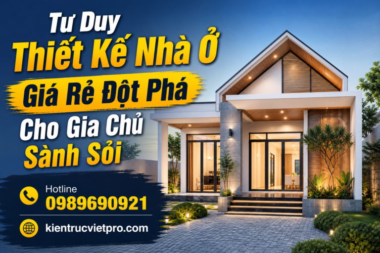 Mẫu thiết kế nhà ở giá rẻ phong cách hiện đại tối giản cực kỳ sang trọng