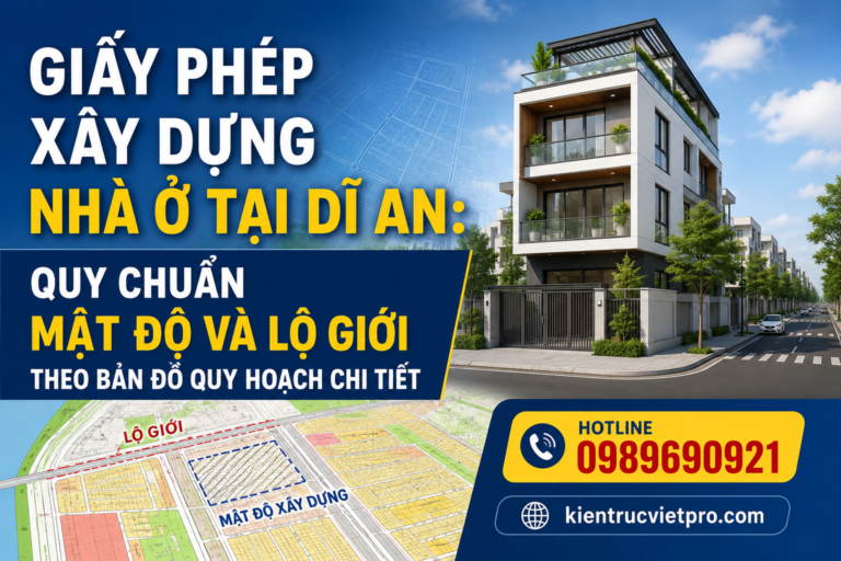 Giấy phép xây dựng Dĩ An và quy chuẩn lộ giới