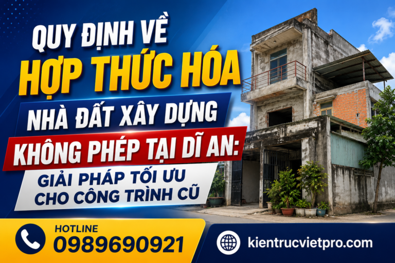 Hợp thức hóa nhà đất không phép tại Dĩ An
