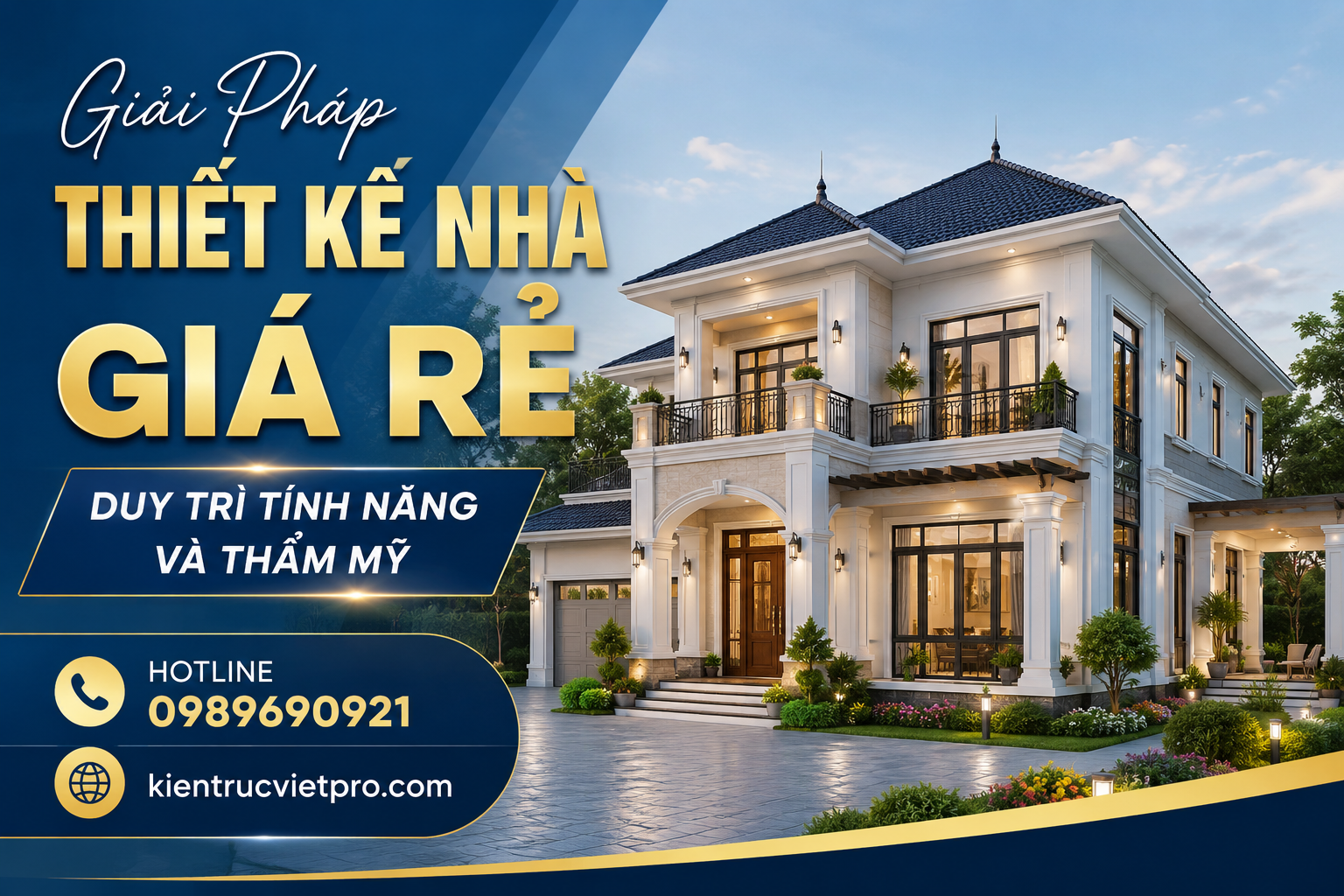 Mẫu thiết kế nhà giá rẻ tiện nghi và đẹp mắt