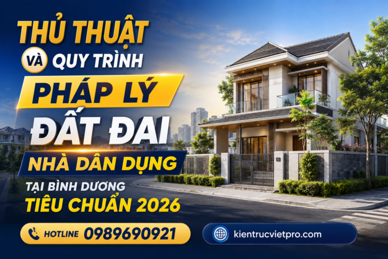 Quy trình pháp lý đất đai nhà dân dụng tại Bình Dương tiêu chuẩn 2026