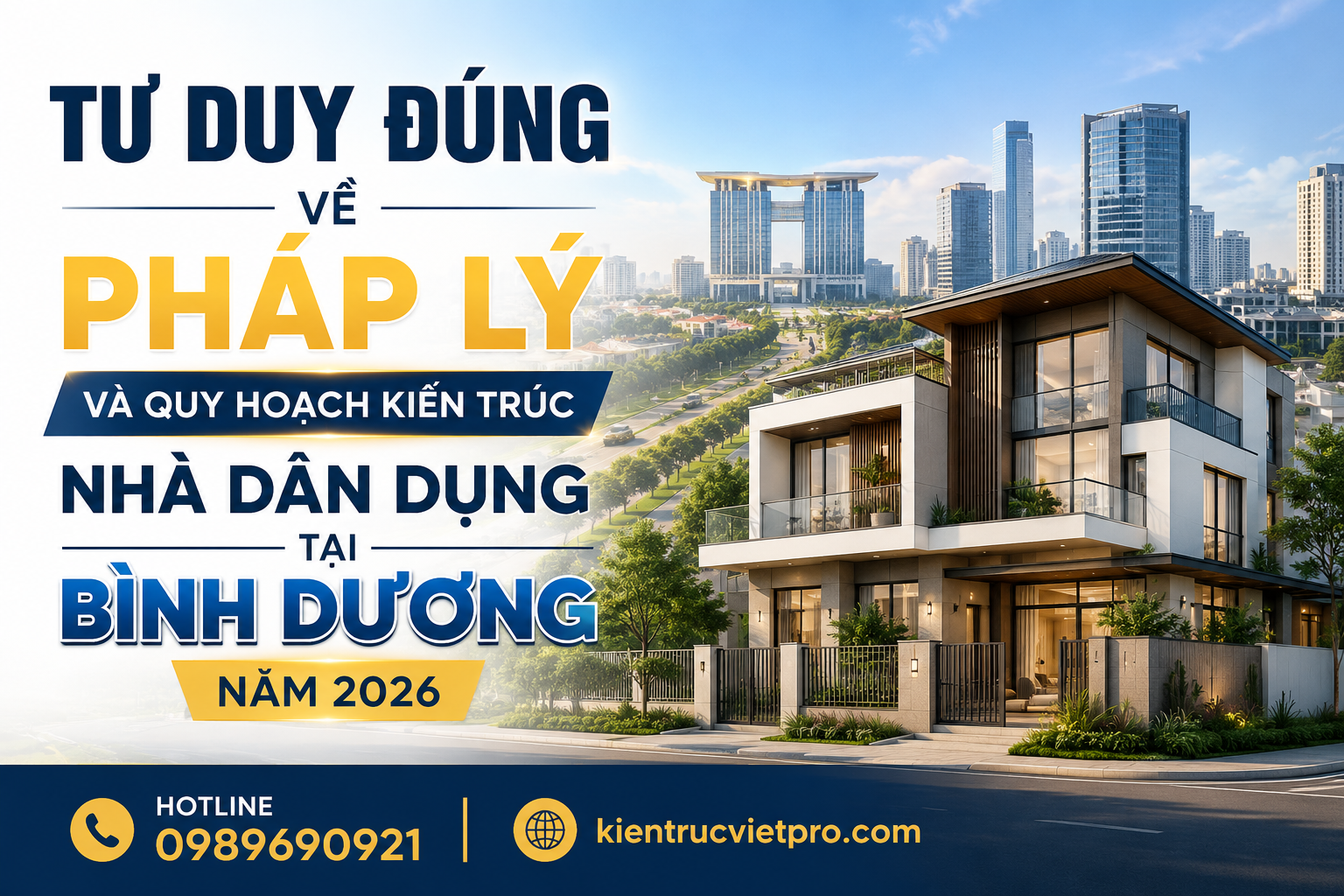 Tư vấn pháp lý và quy hoạch kiến trúc nhà dân dụng tại Bình Dương 2026
