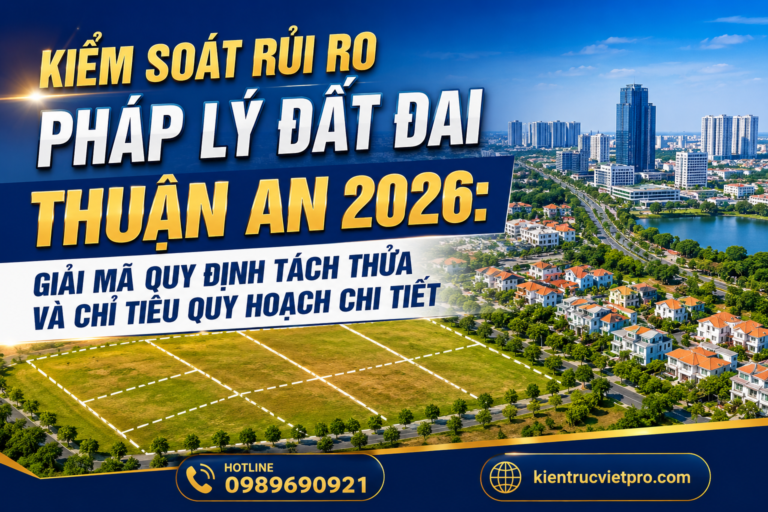 Kiểm soát rủi ro pháp lý đất đai Thuận An và quy định tách thửa 2026