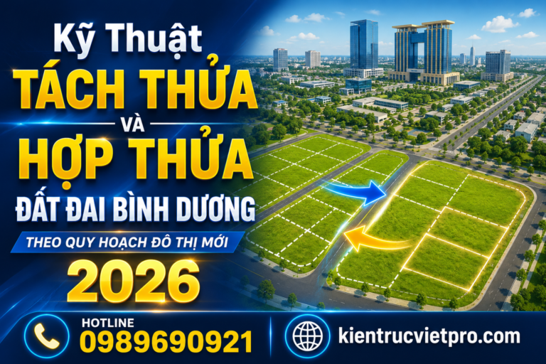 quy trình tách thửa hợp thửa đất đai Bình Dương quy hoạch đô thị mới 2026