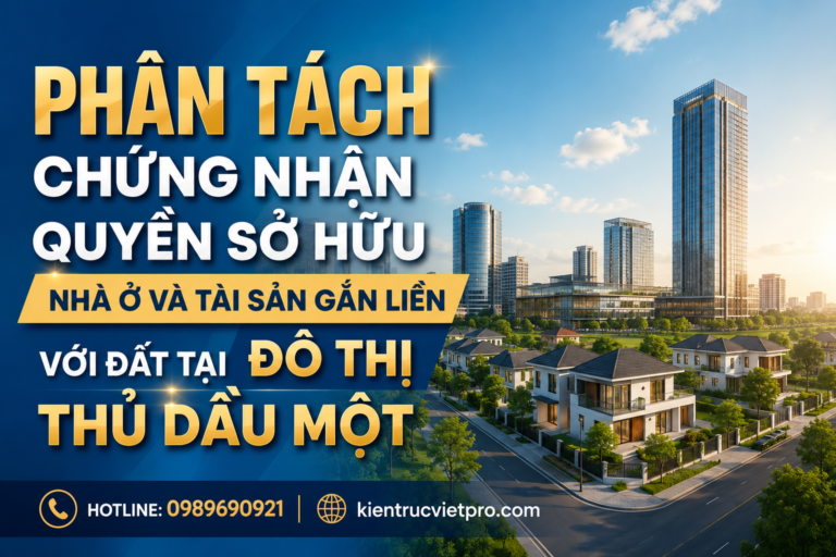 Dịch vụ phân tách chứng nhận quyền sở hữu nhà ở tài sản gắn liền với đất Thủ Dầu Một