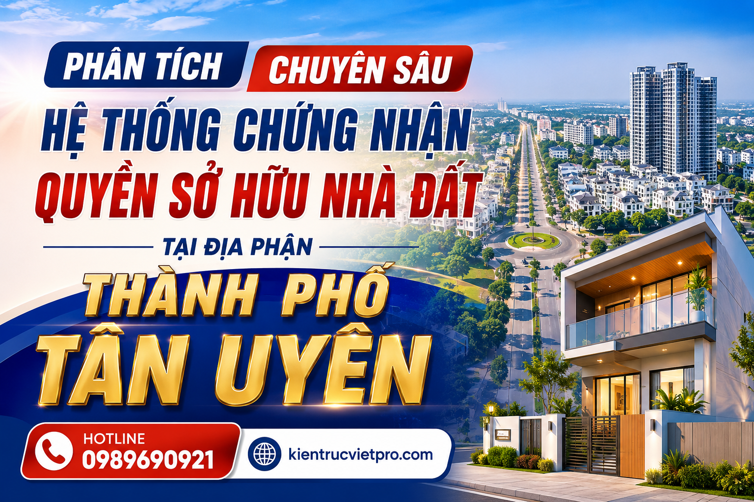 Hệ thống chứng nhận quyền sở hữu nhà đất tại thành phố Tân Uyên Bình Dương