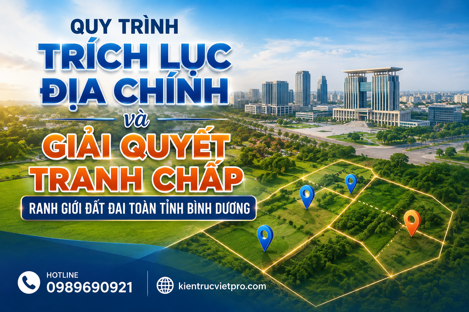 Quy trình trích lục địa chính và giải quyết tranh chấp đất đai tại Bình Dương