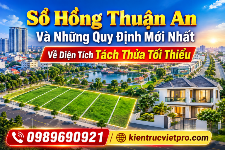 Quy định diện tích tách thửa tối thiểu và cấp sổ hồng tại Thuận An Bình Dương