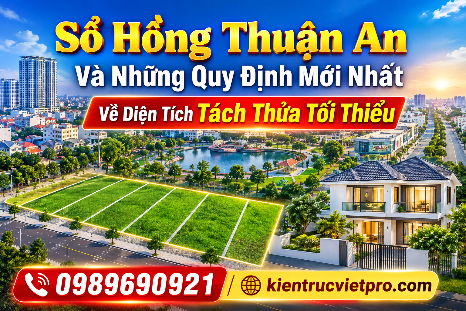 Quy định diện tích tách thửa tối thiểu và cấp sổ hồng tại Thuận An Bình Dương